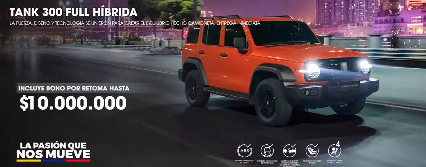 Catálogo Autozen | Versiones Tank 300 PRO 2027 Incluye Bono de retoma hasta $10.000.000 | 2026-08-27T00:00:00.000Z - 2026-08-31T00:00:00.000Z