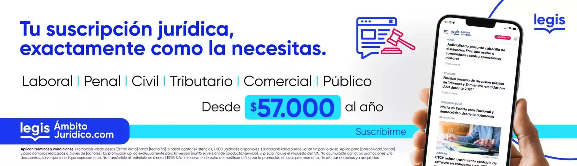 Catálogo Legis | Promocion | 2026-08-27T00:00:00.000Z - 2026-09-30T00:00:00.000Z