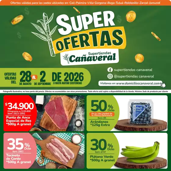 Catálogo Supertiendas Cañaveral en La Sierra | Volante Super Ofertas 28 de Agosto al 2 de septiembre 2026 | 2026-08-28T00:00:00.000Z - 2026-09-02T00:00:00.000Z