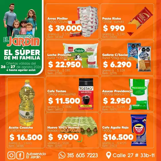 Catálogo Autoservicio El Jardín | Ofertas Autoservicio El Jardín | 2026-08-26T00:00:00.000Z - 2026-08-27T00:00:00.000Z