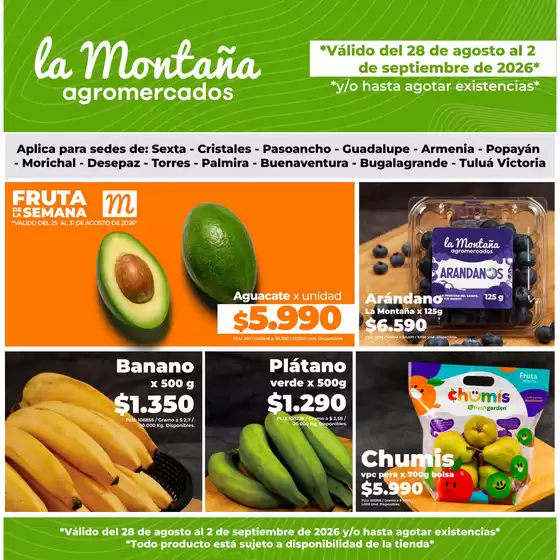 Catálogo La Montaña agromercados | La Montaña Agromercados | 2026-08-28T00:00:00.000Z - 2026-09-02T00:00:00.000Z