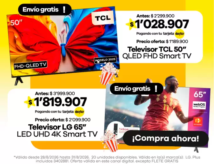 Catálogo Éxito | Nuestras mejores ofertas para ti | 2026-08-28T00:00:00.000Z - 2026-08-31T00:00:00.000Z