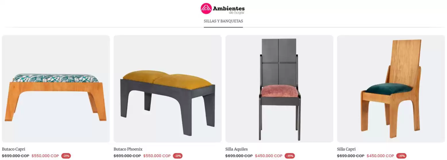 Catálogo Ambientes de Hogar | Descuentos y Precios Especiales | 2026-08-31T00:00:00.000Z - 2026-09-01T00:00:00.000Z