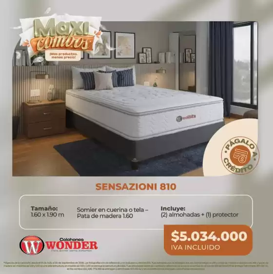 Catálogo Colchones Wonder | Precios Especiales | 2026-08-31T00:00:00.000Z - 2026-09-30T00:00:00.000Z