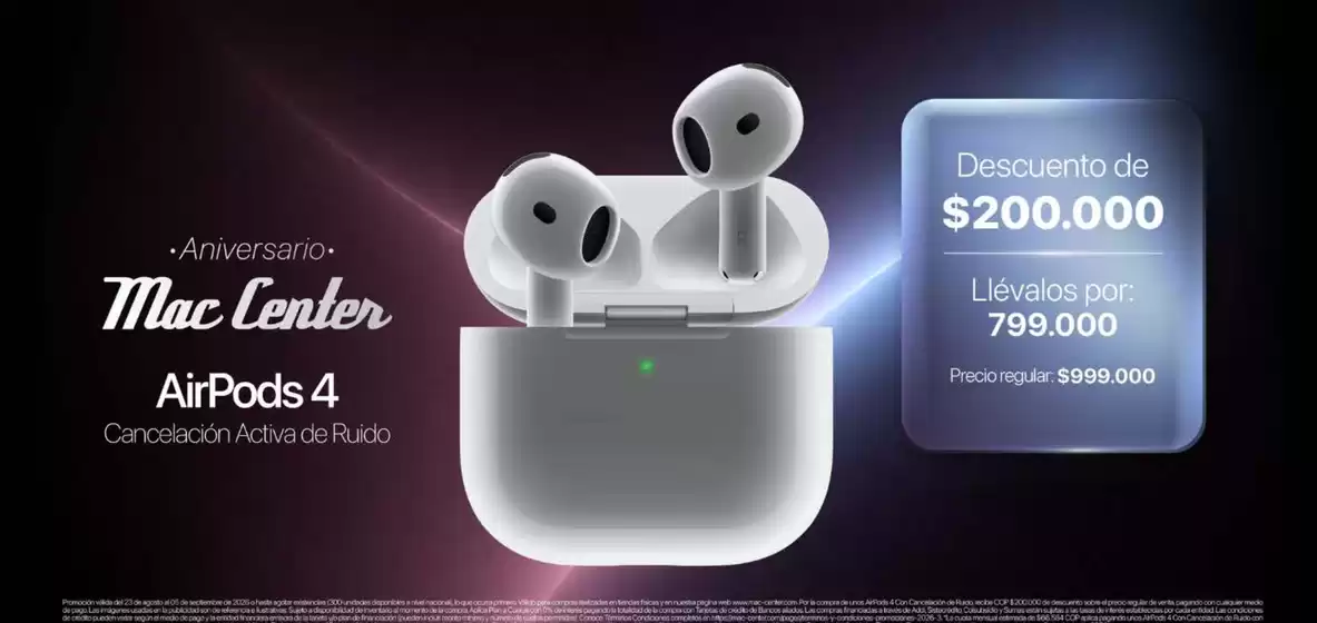 Catálogo Mac Center | Descuentos y Precios Especiales | 2026-08-31T00:00:00.000Z - 2026-09-08T00:00:00.000Z