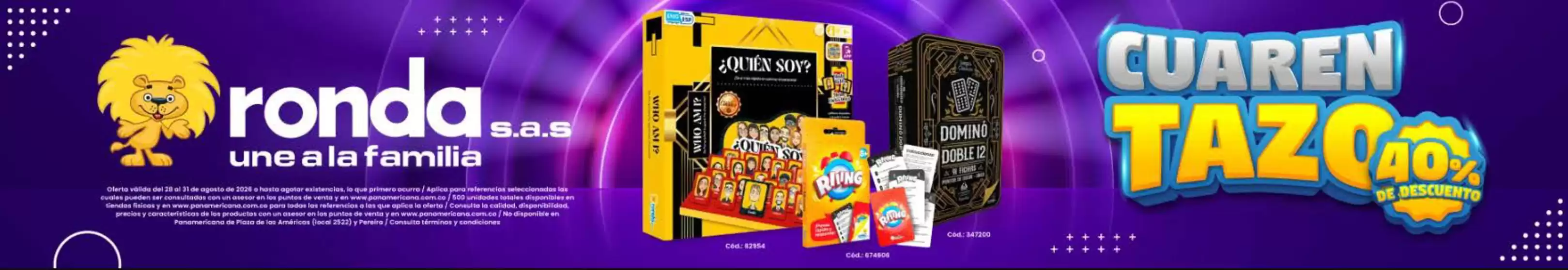 Catálogo Panamericana | Cuarentazo 40% OFF | 2026-08-31T00:00:00.000Z - 2026-08-31T00:00:00.000Z