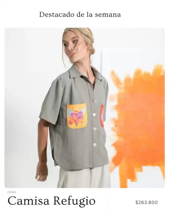 Catálogo Frida Moda | Camisa Refugio $283.800 | 2026-09-01T00:00:00.000Z - 2026-09-06T00:00:00.000Z