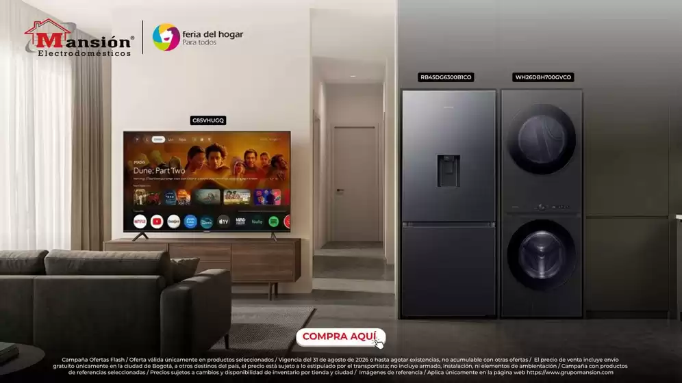 Catálogo Mansión Electrodomésticos | Ofertas Mansión Electrodomésticos | 2026-09-01T00:00:00.000Z - 2026-09-15T00:00:00.000Z