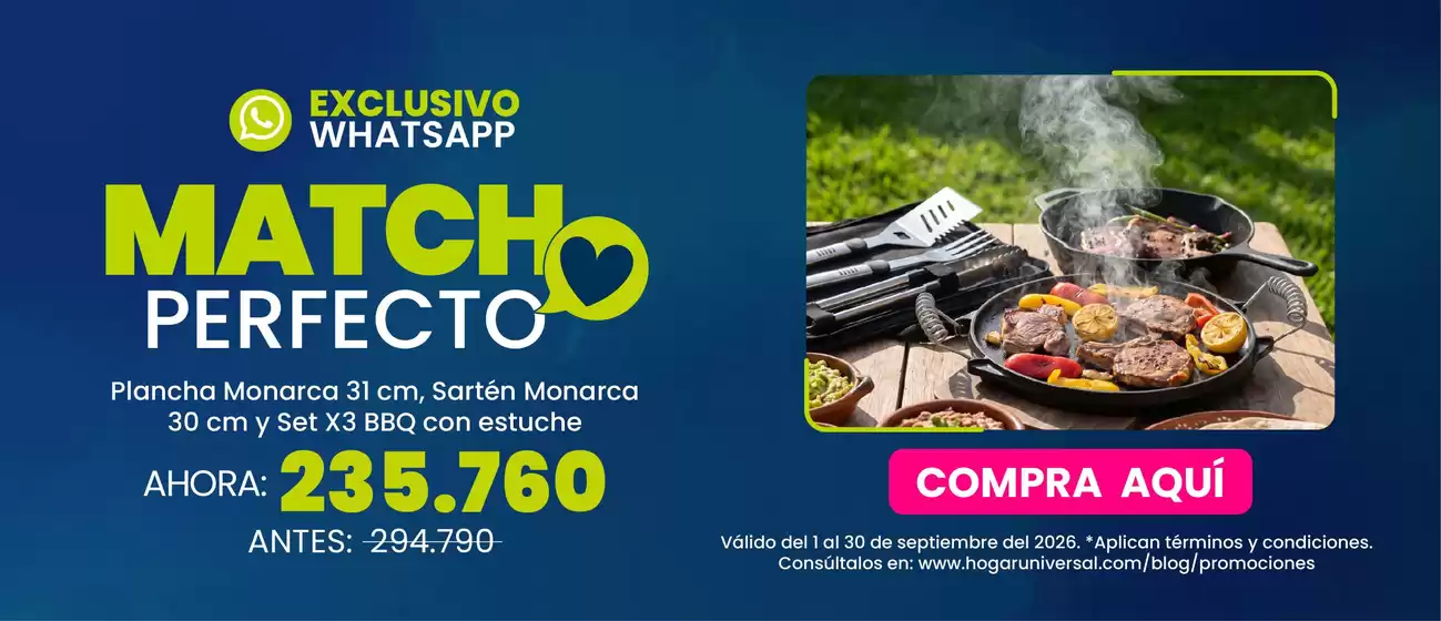 Catálogo Hogar Universal | Promociones actuales | 2026-09-01T00:00:00.000Z - 2026-09-30T00:00:00.000Z