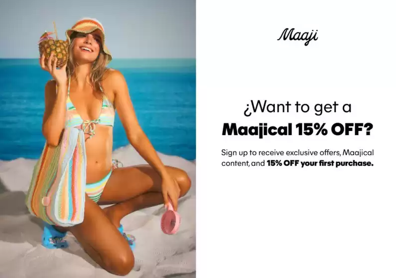 Catálogo Maaji | 15% de DCTO en tu primera compra | 2026-09-01T00:00:00.000Z - 2026-09-30T00:00:00.000Z