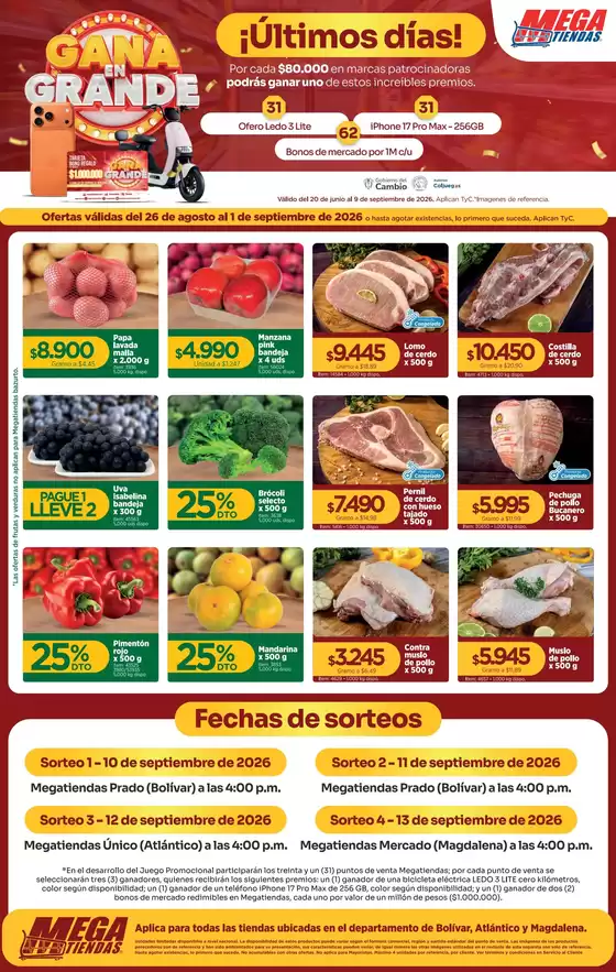 Catálogo MegaTiendas | Ofertas MegaTiendas | 2026-08-26T00:00:00.000Z - 2026-09-01T00:00:00.000Z