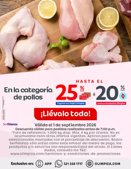 Catálogo Olímpica | Ofertas principales para todos los clientes | 2026-09-01T00:00:00.000Z - 2026-09-01T00:00:00.000Z