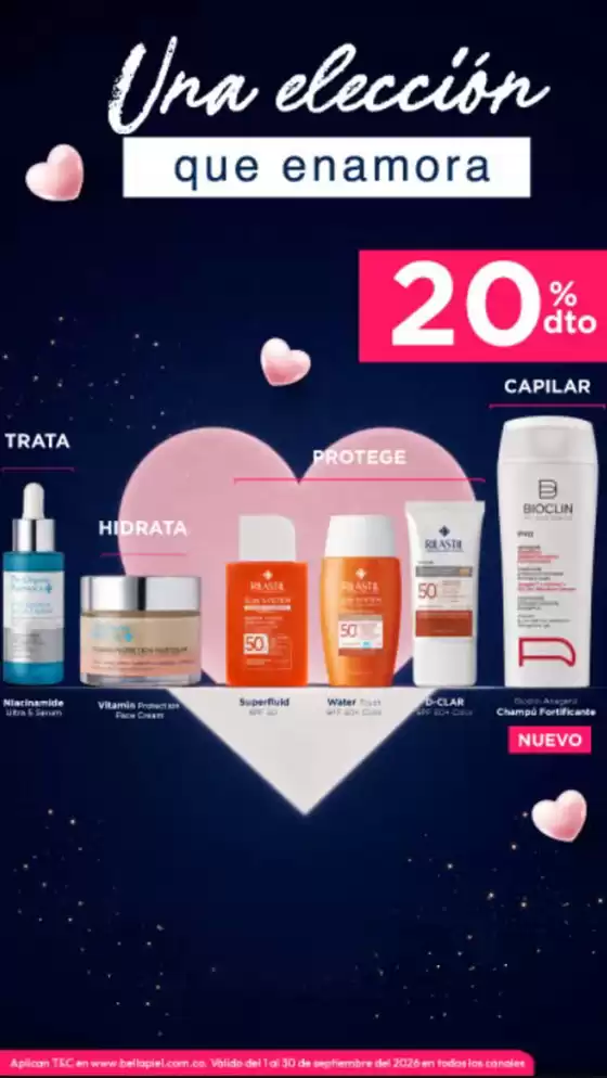 Catálogo Bella Piel | Una elección que enamora 20 % DTO | 2026-09-02T00:00:00.000Z - 2026-09-30T00:00:00.000Z