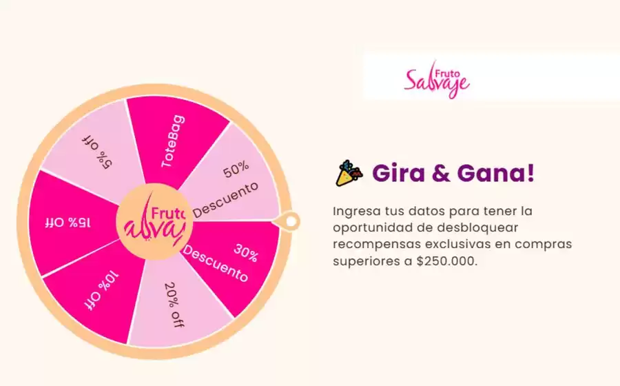 Catálogo Fruto Salvaje | Gira & Gana | 2026-09-02T00:00:00.000Z - 2026-09-30T00:00:00.000Z