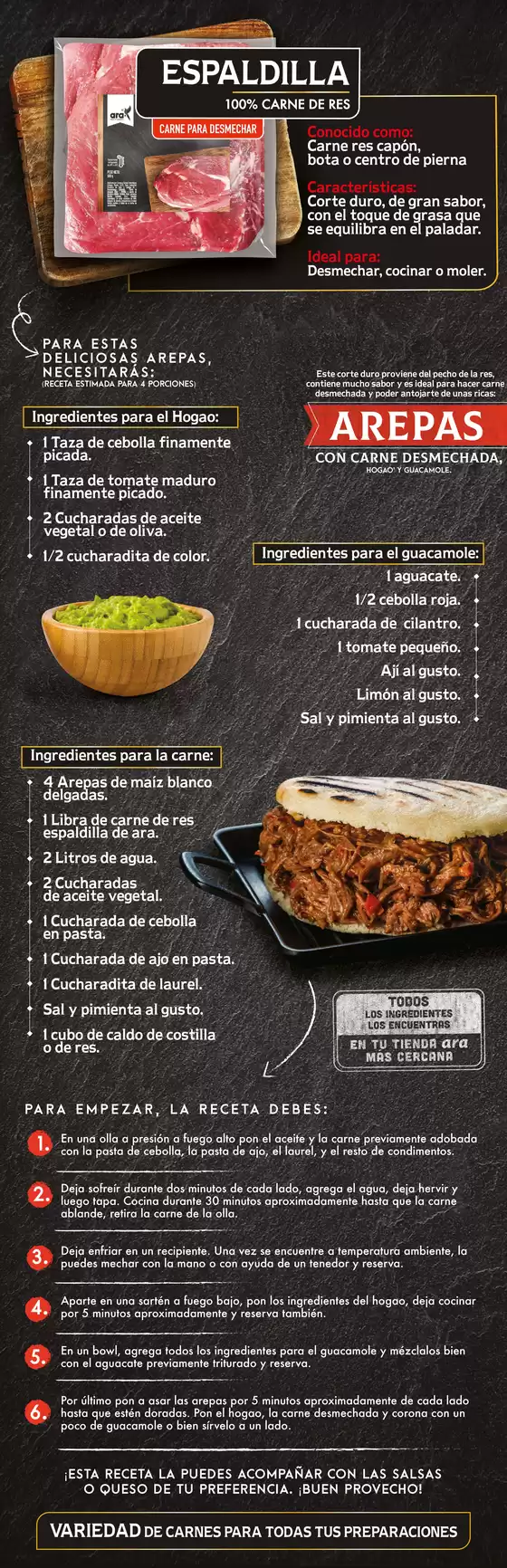 Catálogo Ara | Arepas con carne desmechada | 2026-09-02T00:00:00.000Z - 2026-09-16T00:00:00.000Z