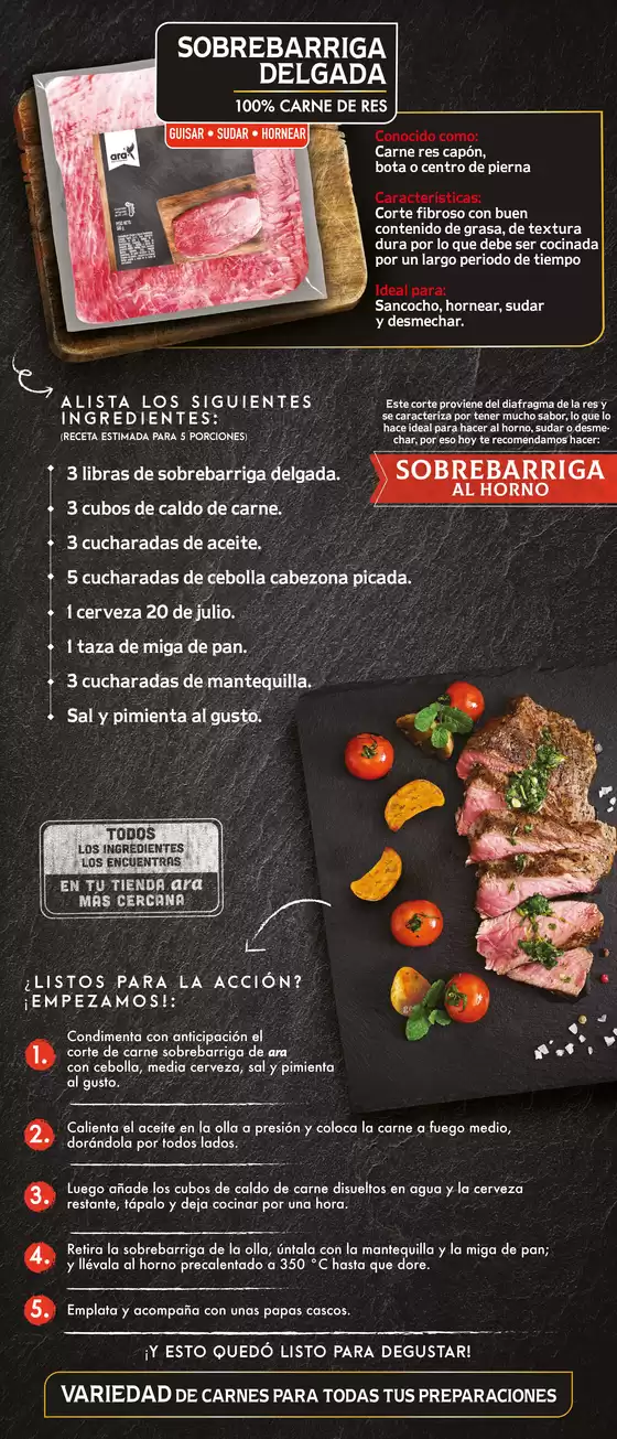 Catálogo Ara | Sobrebarriga al horno | 2026-09-02T00:00:00.000Z - 2026-09-16T00:00:00.000Z
