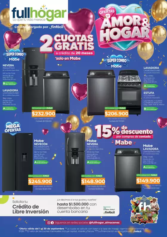 Catálogo Full Hogar | OFERTAS FULLHOGAR SEP 2026 | 2026-09-01T00:00:00.000Z - 2026-09-30T00:00:00.000Z
