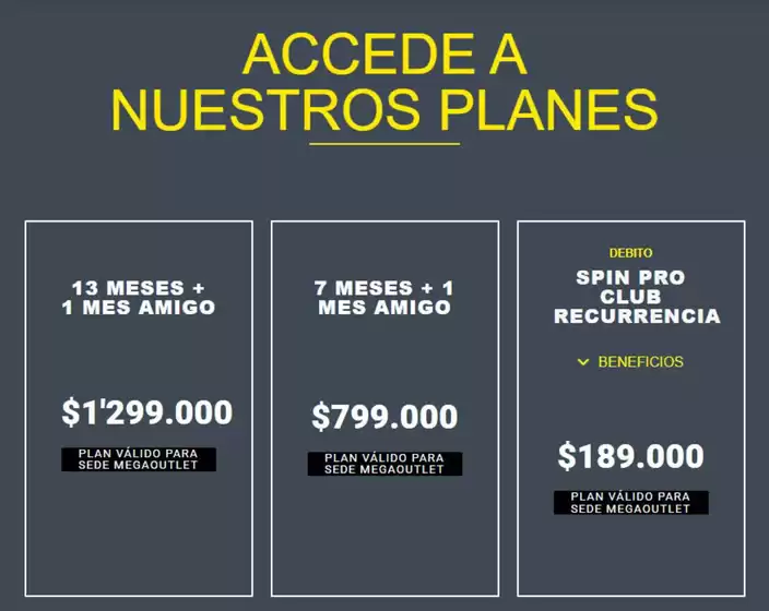 Catálogo Spinning Center en Pasto | Accede a Nuestros Planes | 2026-09-02T00:00:00.000Z - 2026-09-30T00:00:00.000Z