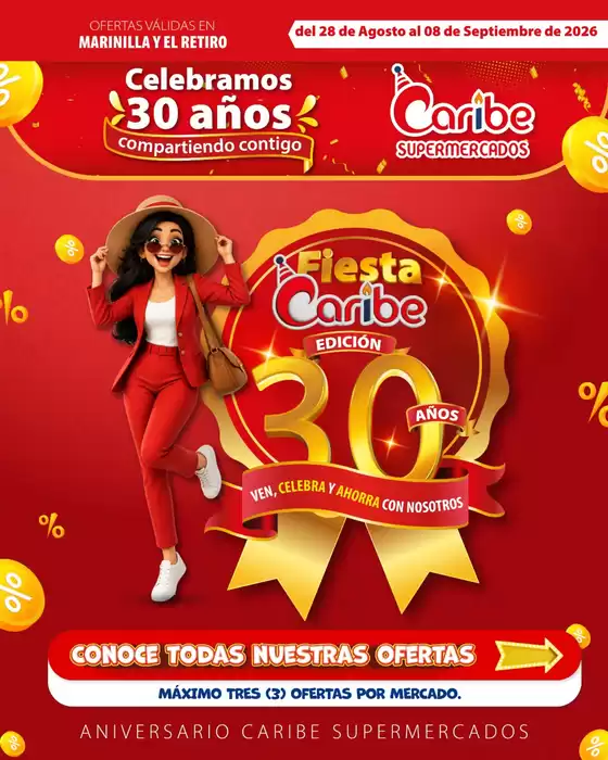 Catálogo Caribe Supermercados | Volanteaniversarioo | 2026-08-28T00:00:00.000Z - 2026-09-08T00:00:00.000Z