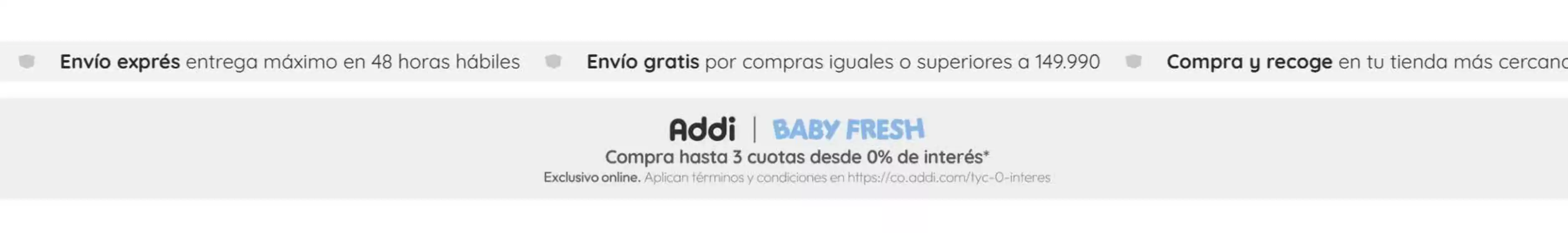 Catálogo Baby Fresh | 3 cuotas y 0% de interés con Addi | 2026-09-03T00:00:00.000Z - 2026-09-30T00:00:00.000Z