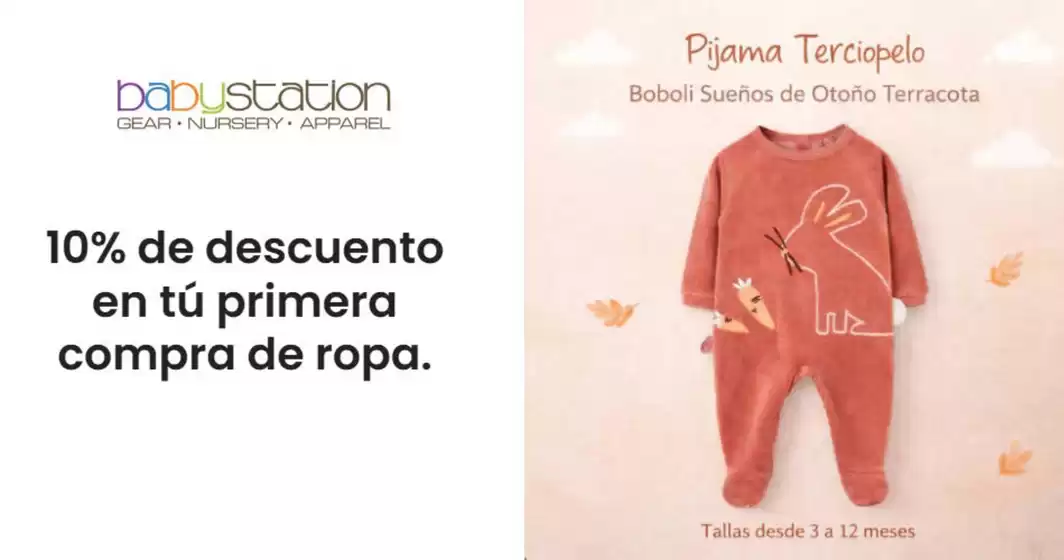 Catálogo Baby Station | 10% de descuento en tú primera compra de ropa | 2026-09-03T00:00:00.000Z - 2026-09-30T00:00:00.000Z