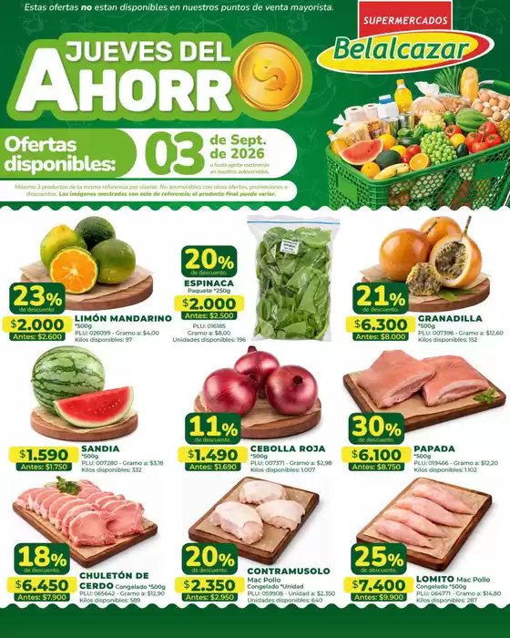 Catálogo Belalcazar | Nuestro Jueves del Ahorro | 2026-09-03T00:00:00.000Z - 2026-09-03T00:00:00.000Z