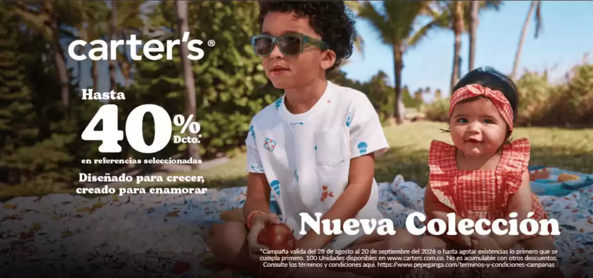 Catálogo Carter's | Hasta 40% OFF, Precios Especiales | 2026-09-03T00:00:00.000Z - 2026-09-20T00:00:00.000Z