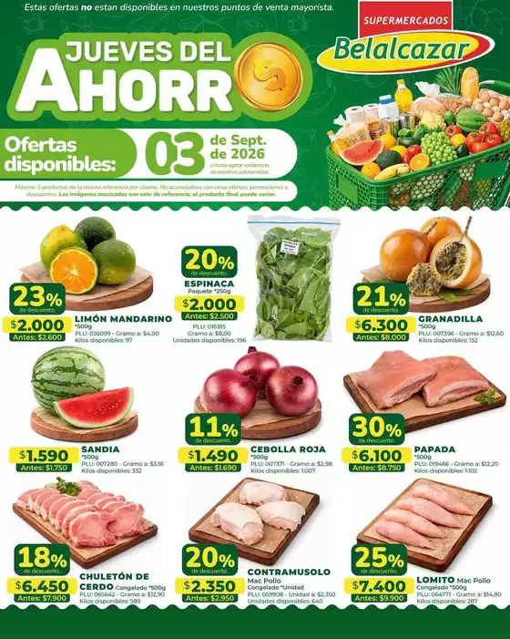 Catálogo Belalcazar | Ofertas Belalcazar | 2026-09-03T00:00:00.000Z - 2026-09-03T00:00:00.000Z