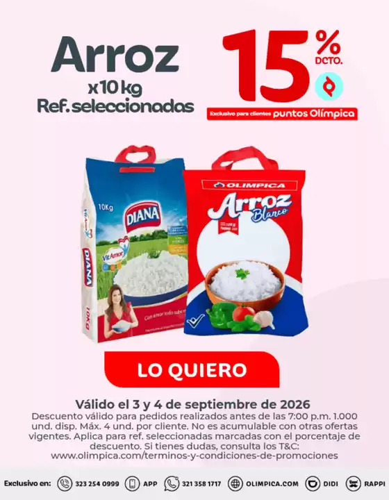 Catálogo Olímpica | Gangas exclusivas | 2026-09-03T00:00:00.000Z - 2026-09-04T00:00:00.000Z