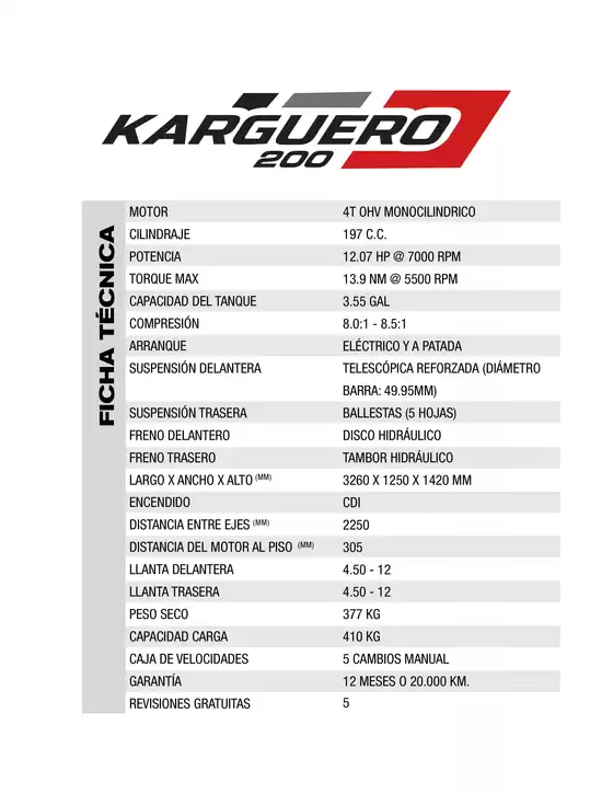 Catálogo AKT | Ficha tecnica karguero | 2026-09-03T00:00:00.000Z - 2026-09-17T00:00:00.000Z