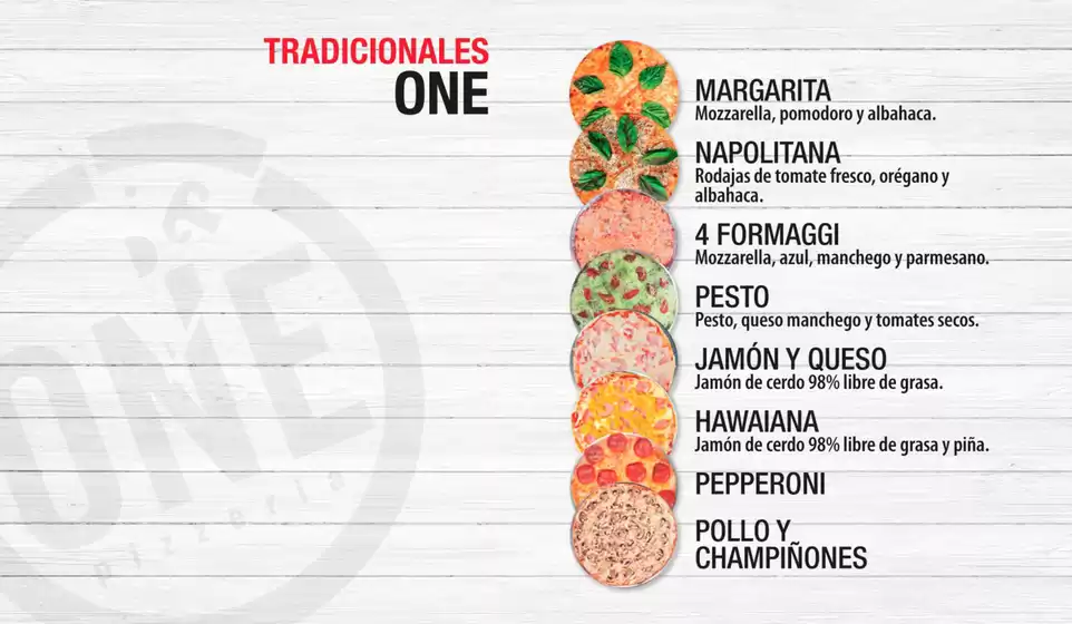 Catálogo One Pizzeria | Menu One Pizzeria | 2026-09-03T00:00:00.000Z - 2026-10-31T00:00:00.000Z