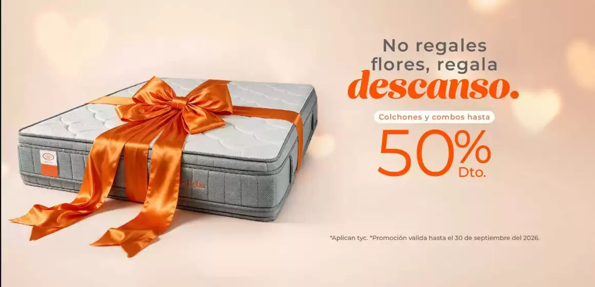 Catálogo Colchones Romance Relax | Colchones y combos hasta 50% Dto | 2026-09-04T00:00:00.000Z - 2026-09-30T00:00:00.000Z