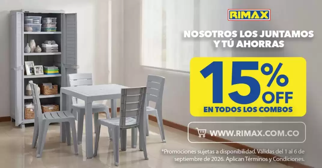 Catálogo Rimax | 15% OFF en todos los combos | 2026-09-04T00:00:00.000Z - 2026-09-06T00:00:00.000Z