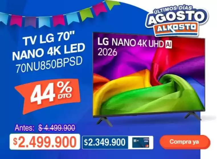 Catálogo Alkosto en Sincelejo | Gangas y ofertas actuales | 2026-09-04T00:00:00.000Z - 2026-09-18T00:00:00.000Z