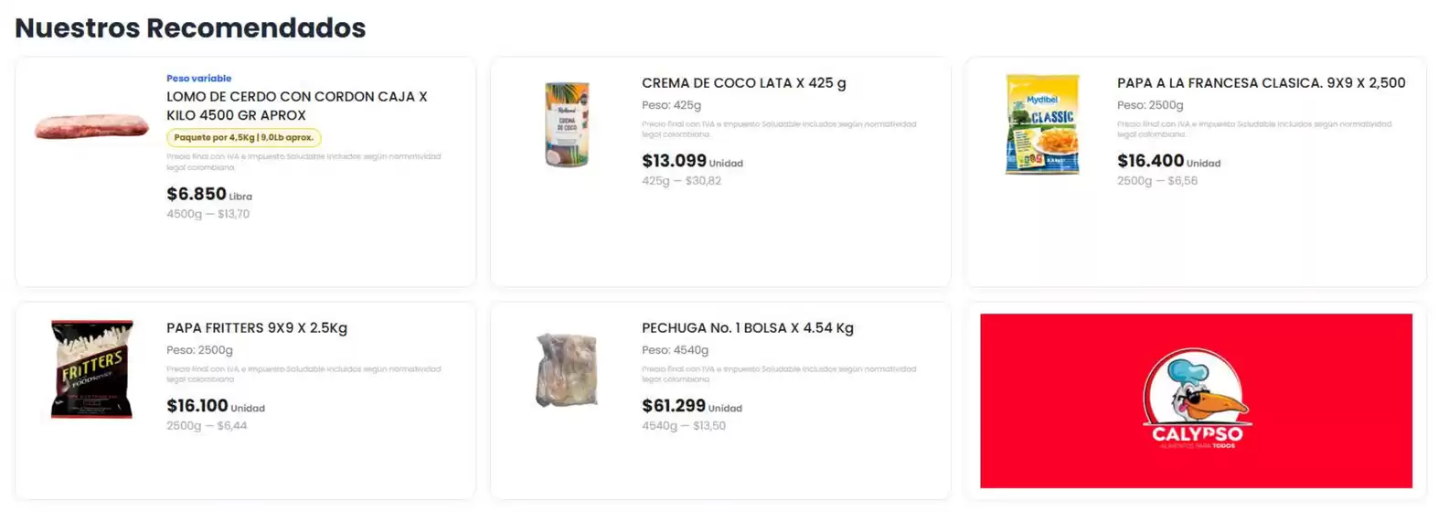 Catálogo Calypso | Nuestros Recomendados | 2026-09-04T00:00:00.000Z - 2026-09-07T00:00:00.000Z