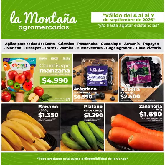 Catálogo La Montaña agromercados | La Montaña Agromercados | 2026-09-04T00:00:00.000Z - 2026-09-07T00:00:00.000Z