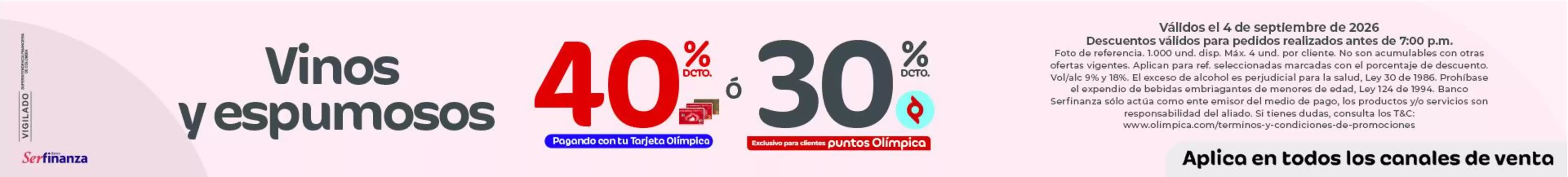 Catálogo Olímpica | Ofertas y gangas exclusivas | 2026-09-04T00:00:00.000Z - 2026-09-04T00:00:00.000Z