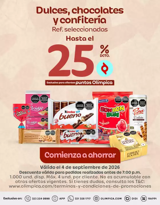 Catálogo Olímpica | Nuestras mejores gangas | 2026-09-04T00:00:00.000Z - 2026-09-04T00:00:00.000Z
