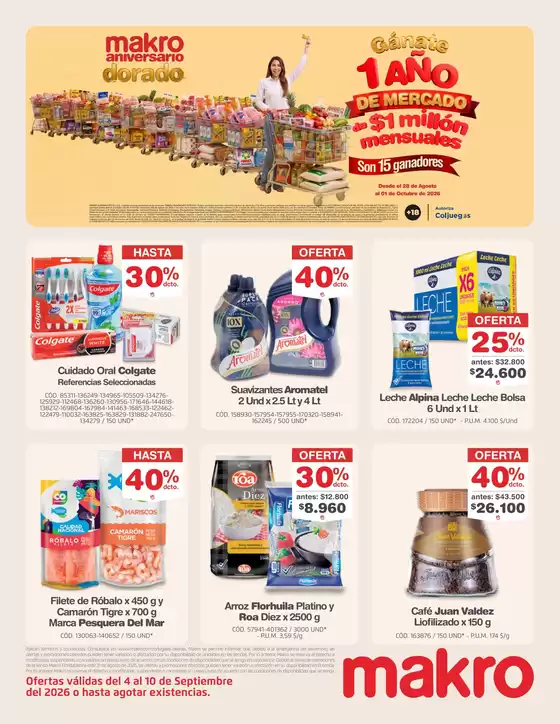 Catálogo Makro | Makro Aniversario Dorado | 2026-09-04T00:00:00.000Z - 2026-09-10T00:00:00.000Z