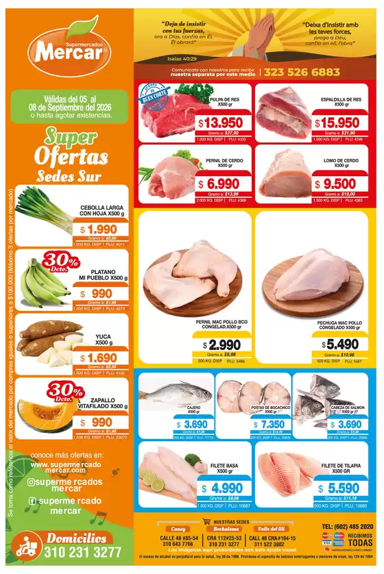 Catálogo Mercar | 6260904 MERCAR SEDES SUR 05 AL 08 SEP 1 | 2026-09-05T00:00:00.000Z - 2026-09-08T00:00:00.000Z