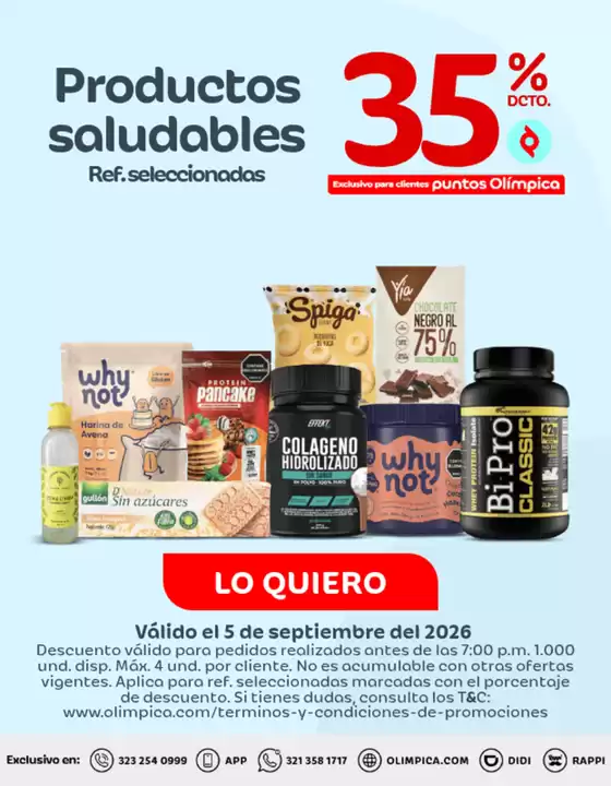Catálogo Olímpica | Ofertas principales para todos los cazadores de gangas | 2026-09-05T00:00:00.000Z - 2026-09-05T00:00:00.000Z
