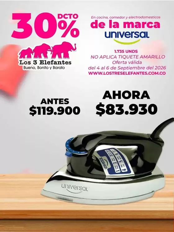 Catálogo Los Tres Elefantes en Ocaña | Nuestras mejores ofertas para ti | 2026-09-04T00:00:00.000Z - 2026-09-06T00:00:00.000Z