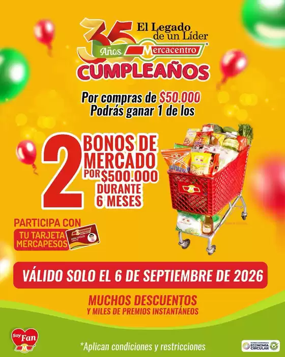 Catálogo MercaCentro | Gangas y ofertas actuales | 2026-09-06T00:00:00.000Z - 2026-09-06T00:00:00.000Z