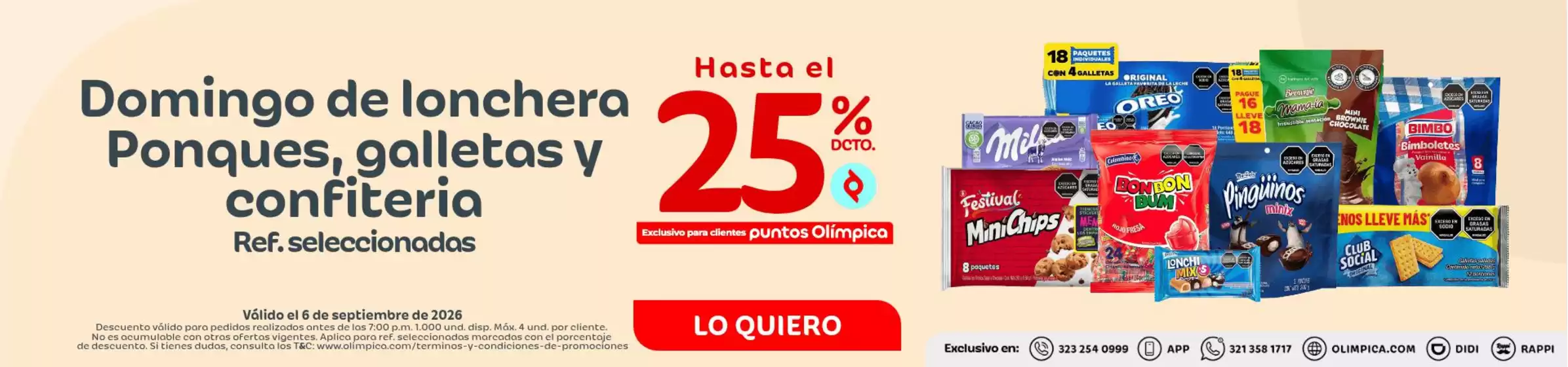 Catálogo Olímpica en Agustín Codazzi | Promociones actuales | 2026-09-06T00:00:00.000Z - 2026-09-06T00:00:00.000Z