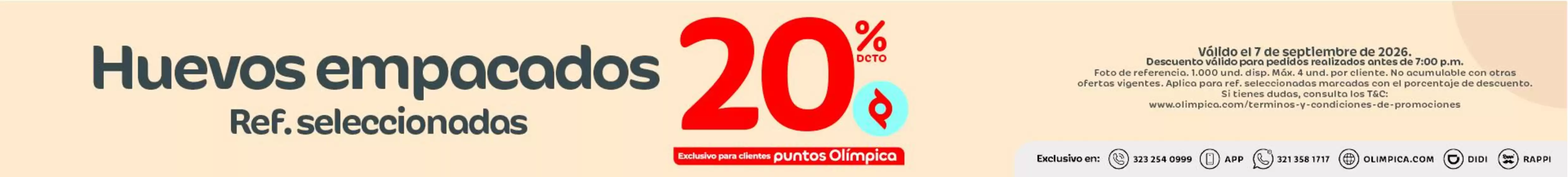 Catálogo Olímpica | Ofertas especiales para ti | 2026-09-07T00:00:00.000Z - 2026-09-07T00:00:00.000Z