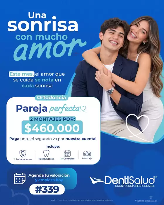 Catálogo Dentisalud | Este mes, Pareja Perfecta 2 montajes por: $460.000 | 2026-09-08T00:00:00.000Z - 2026-09-30T00:00:00.000Z