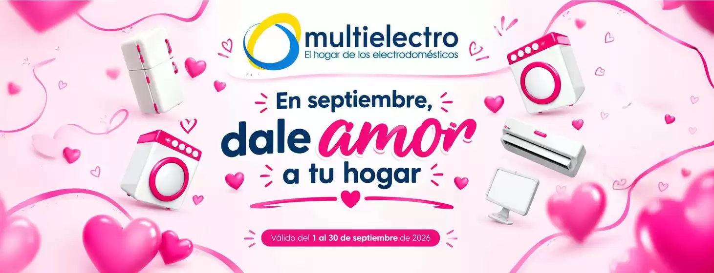 Catálogo Multielectro | Ahorra ahora con nuestras ofertas | 2026-09-01T00:00:00.000Z - 2026-09-30T00:00:00.000Z