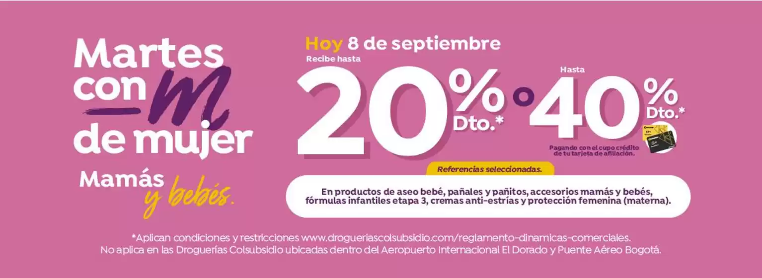 Catálogo Droguerías Colsubsidio en Puerto Parra | Descubre ofertas atractivas | 2026-09-08T00:00:00.000Z - 2026-09-08T00:00:00.000Z