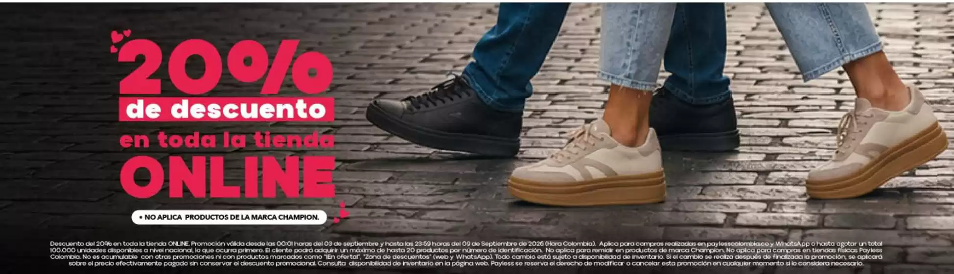 Catálogo Payless en Puerto Berrío | 20% OFF en toda la tienda Online | 2026-09-08T00:00:00.000Z - 2026-09-09T00:00:00.000Z