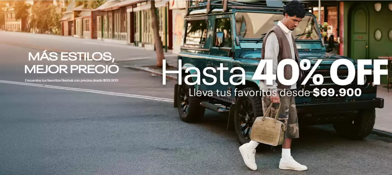 Catálogo Reebok | Hasta 40% OFF lleva tus favoritos desde $69.900 | 2026-09-09T00:00:00.000Z - 2026-10-05T00:00:00.000Z